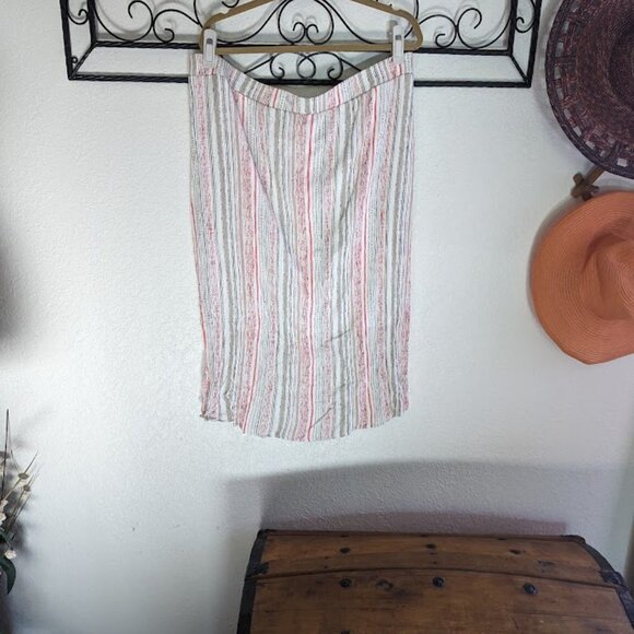 Apt. 9 Striped Button-Front Pencil Skirt | Size XXL - Picture 3 of 5